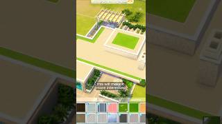 this is why you need FLAT ROOF in sims 4 sims4roof sims4tips shorts [upl. by Lilak]