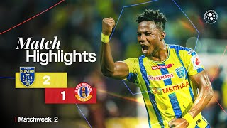 Match Highlights  Kerala Blasters FC 21 East Bengal FC  MW 2  ISL 202425 [upl. by Keram]