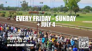 2024 Alameda County Fair  Live Horse Racing [upl. by Adnek]