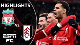 🚨 DRAMATIC TWIST 🚨 Liverpool vs Fulham  Carabao Cup Highlights  ESPN FC [upl. by Wally]