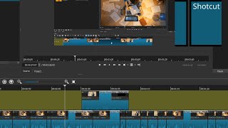 How To Add video Tracks Cut Copy and Paste In Shotcut [upl. by Emelin]