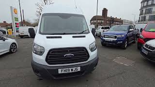 FH19WJG Ford Transit 20 350 L3H3 PV DRW Euro 6 with 129 bhp in White on 41K  FSH  Stills 4K [upl. by Jourdain333]