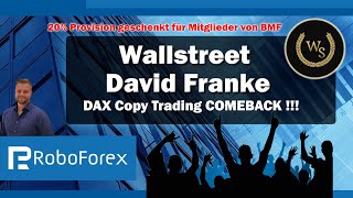 wstv wallstreet  David Franke mit ein großen COMEBACK  daytrading trading passiveseinkommen [upl. by Aled]