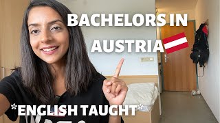 Study in Austria  English taught Bachelor’s Programs  Scholarships tuition fee application dates [upl. by Combes]