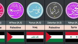 All Prophets of Islam and Their Countries [upl. by Johppa]