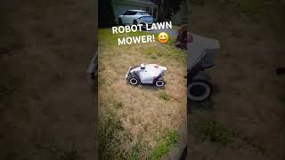 New ROBOT LAWN MOWER doing its thing 😀 Mammotion Luba 2 lawnmower lawncare [upl. by Gadmann]