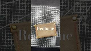 Redbone handmade leather cardholder asmr [upl. by Kcirdek]