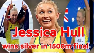 Jessica Hull wins silver in historymaking 1500m final [upl. by Arad912]