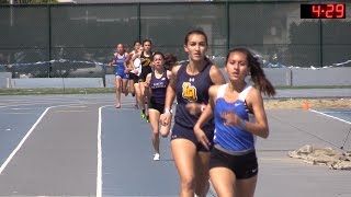 2016 Track  California Relays 1600M Girls Invitational Race [upl. by Massarelli]