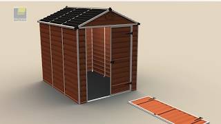 How to Install a Palram Skylight Shed [upl. by Oaks]