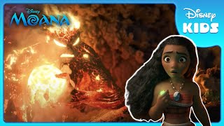 The Final Battle with Te Kā 🔥  Moana  Disney Kids [upl. by Coletta]