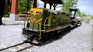 KIDDIE TRAIN WITH AMAZING CN LOCOMOTIVE REPLICA [upl. by Free333]