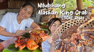 I cooked Alaskan King Crab for the firstime in the Province of Bohol Nilubihan BISAYA LOCAL DISH [upl. by Tarrah]