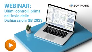 Ultimi controlli prima dellinvio delle Dichiarazioni GB 2023  GBsoftware [upl. by Nevai753]