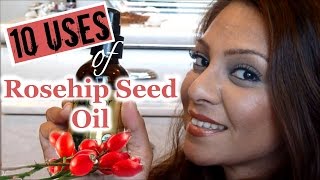 10 Beauty Uses for Rosehip Seed Oil │AntiAging Botox Effect Lift amp Tighten Skin Erase Scars [upl. by Silden]