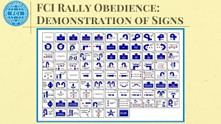 FCI Rally Obedience  Demo of Signs [upl. by Wandy]