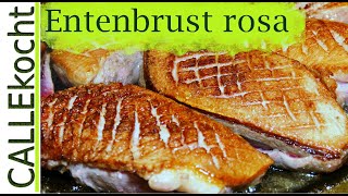 Knusprige Entenbrust rosa braten Rezept mit Orangen [upl. by Orgel]