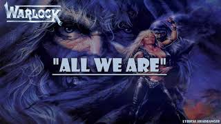 Warlock  All We Are Lyric Video lyrics doropesch warlock [upl. by Nolram568]