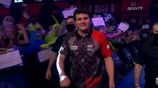 Fabian Schmutzler Walk on  World Darts Championship 2022 Round 1 [upl. by Lark]