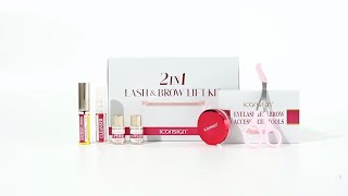 How to use ICONSIGN 2 IN 1 Lash amp Brow Lift Kit  Lash And Brow Lift Tutorials [upl. by Rexanne]