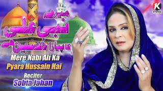 Mere Nabi Ali Ka Pyara Hussain Ha  Sobia Jahan  K Stereo Pak  New Qasida Mola Hussain as 2024 [upl. by Ellita550]