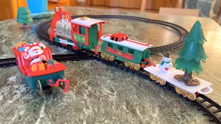 El TREN eléctrico de PAPÁ NOEL 🎅🏼 🚂 🚃 🎄con LUZ y SONIDO💡🎶 UNBOXING y Funcionamiento ⚡️⛄️ [upl. by Trabue]