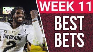 College Football Week 11 Best Bets Picks and Predictions [upl. by Yliram296]