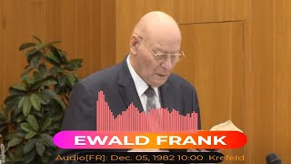 AudioFR Brother EWALD FRANK December 5 1982 1000 Krefeld [upl. by Latimer408]