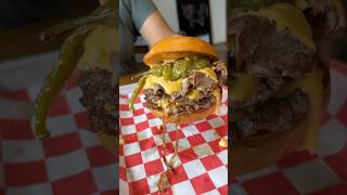 The CHEESESTEAK BURGER from Tony Beef in Galloway amp Somers Point NJ 🥩🧀🍔 YES PLEASE DEVOURPOWER [upl. by Horne331]