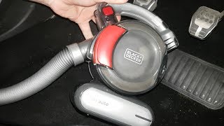 BLACKDECKER flex auto 12V car vacuum cleaner In Action [upl. by Aicinat]