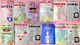 🎀paper diy🎀 paper doll blind bag compilation  ASMR  applefrog [upl. by Maryanne]