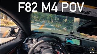 2018 F82 M4 Mountain Backroads Driving POV 4K [upl. by Yrod]