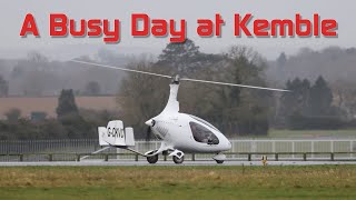 Busy day at Kemble  Cotswold Airport 4th January 2024 aviation viralvideo planespotting [upl. by Nirrek]