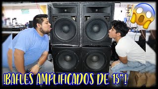 BAFLES AMPLIFICADOS CON BAJOS🎚️🔊 GAUSS DE 15😮 [upl. by Enilraep]