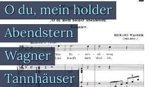 O Du Mein Holder Abendstern Piano Accompaniment Wagner Tannhäuser Karaoke Baritone [upl. by Cleary620]