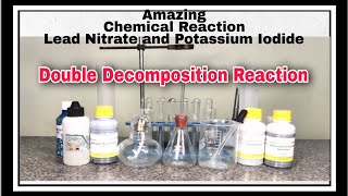 Amazing Reaction of Lead Nitrate and Potassium Iodide [upl. by Nirrej]