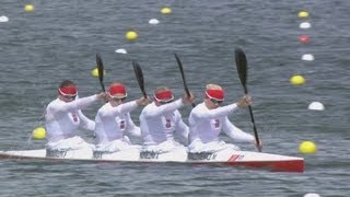 Womens Kayak Four 500m  SemiFinals  London 2012 Olympics [upl. by Solrac]