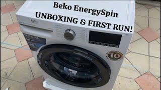 Beko EnergySpin UNBOXING amp First run [upl. by Zoba571]