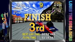 Highland Raceway 234567  SEGA Indy 500 Model 2 Emulator [upl. by Hanford]