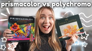 Battle of the Pencils Prismacolor VS Polychromos [upl. by Rattray]