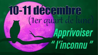 10  11 DECEMBRE 1er quart de lune  Apprivoiser quotlinconnuquot [upl. by Kos]