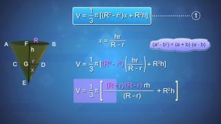 Frustum of A cone [upl. by Fonz]