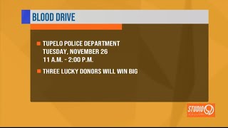 First Responders Tupelo Police hosting blood drive [upl. by Heintz230]