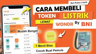 ✅ Cara Beli Token listrik di Wondr by BNI  Beli Pulsa Listrik di Wondr BNI [upl. by Ysirhc]