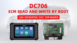 OBDSTAR DC706 Read and Write GM Siemens D52 ECM in Boot obdii365 [upl. by Bick464]