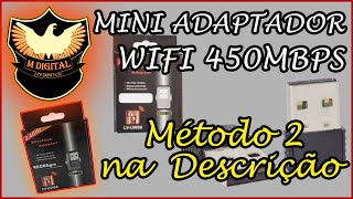 Instalação de Mini Adaptador Wifi 450Mbps [upl. by Nnylyrehc114]