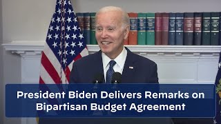 President Biden Delivers Remarks on the Bipartisan Budget Agreement [upl. by Aym]