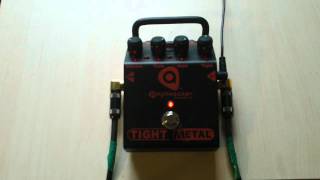 Amptweaker TightMetal Distortion Pedal Guitar Demo HD [upl. by Crandall641]