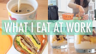 What I Eat In a Day at Work  EASY amp Healthy Meals [upl. by Wanids]