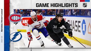 Canadiens  Lightning 42  NHL Highlights 2022 [upl. by Nosral937]